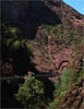 De schitterende rode gorge, Gorges supres du Cians, naar de Col de Couillole - (Klikken opent foto groot in een nieuw venster)