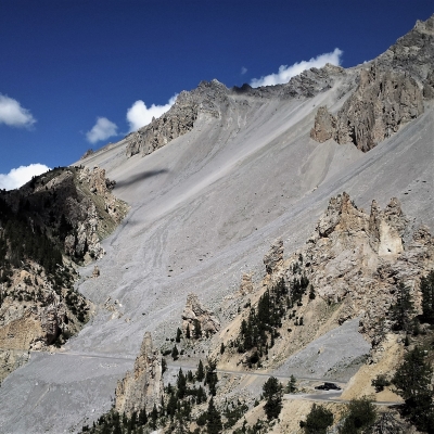 De Casse Déserte op de Col d'Izoard, gezien vanaf de Col de Platrière