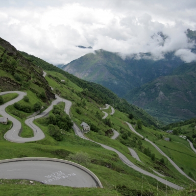 Afdaling Col d' Aspin